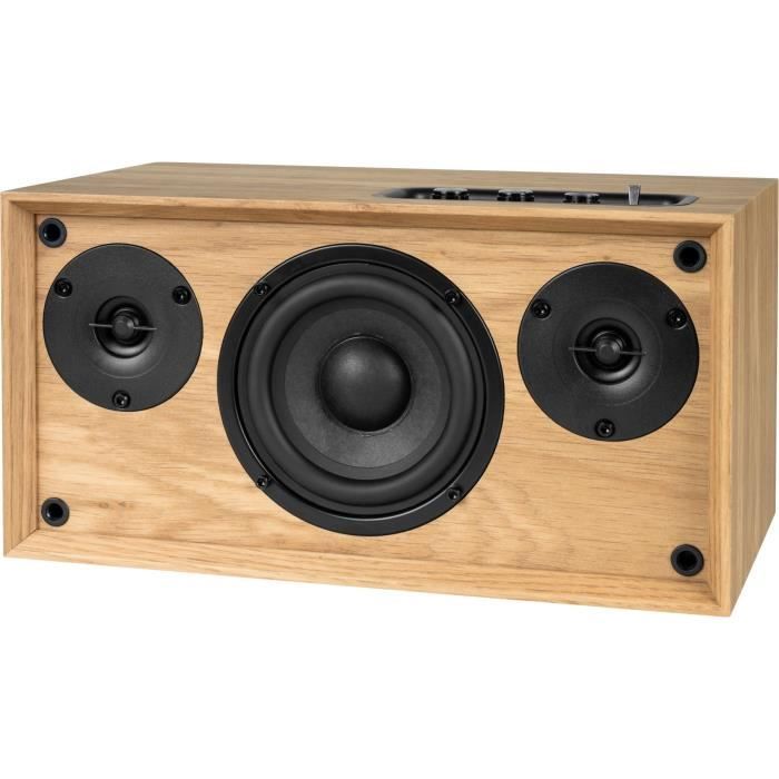 Wooden residential speaker - THOMSON - WS502 - Bluetooth 5.0, 100W, RCA, USB, AUX-IN