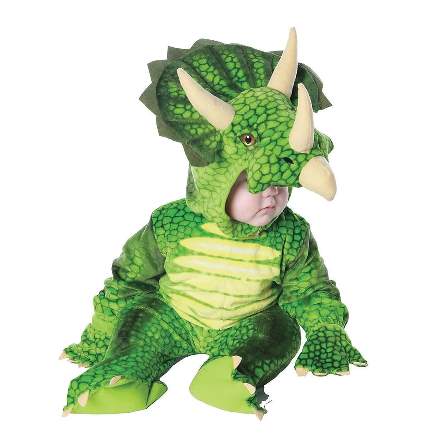 Green Triceratops Plush Baby Costume L 2T-4T