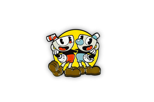 Cuphead & Mugman Pin | Official Cuphead Collectible Pin | Measures 2 Inches