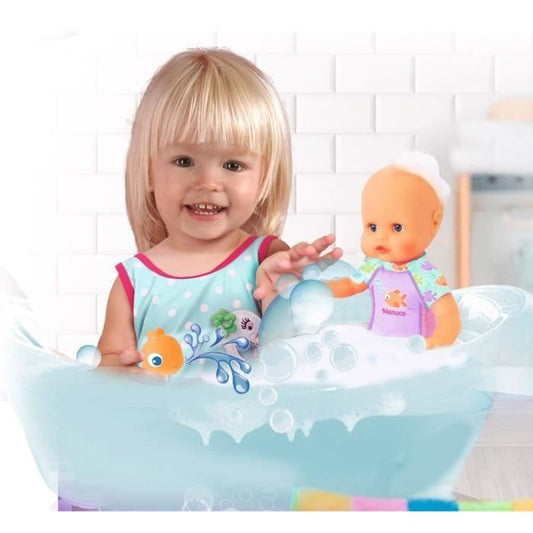 Baby doll and her fish - GPTOYS - NENUCO - My first bath - NFN88 - 35 cm - From 10 months