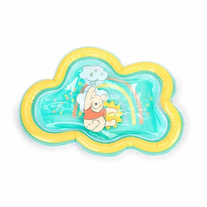DISNEY BABY -WINNIE- Baby water mat, sensory and educational game, inflatable, easy to clean, foldable, from birth