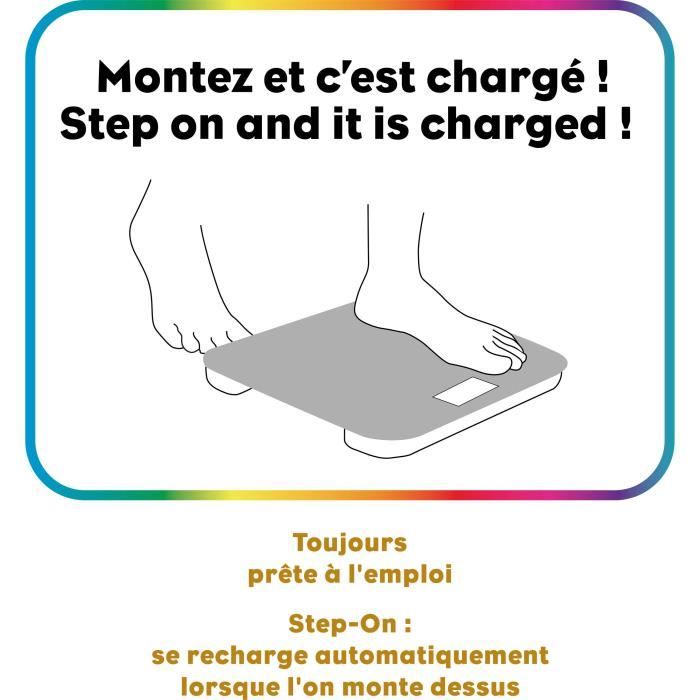 Bathroom scale - LITTLE BALANCE - Kinetic Auto - Blue