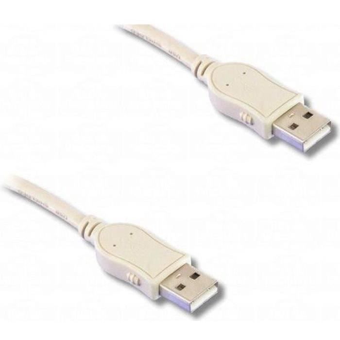USB 2.0 Hi-Speed cable, type A male / type A male, 1m80