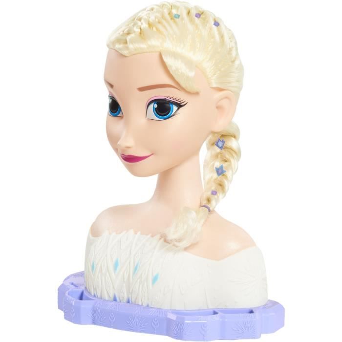 Styling head - FROZEN - Elsa Deluxe Styling Head - Extensions, hair accessories and color reveal, from 3 years old