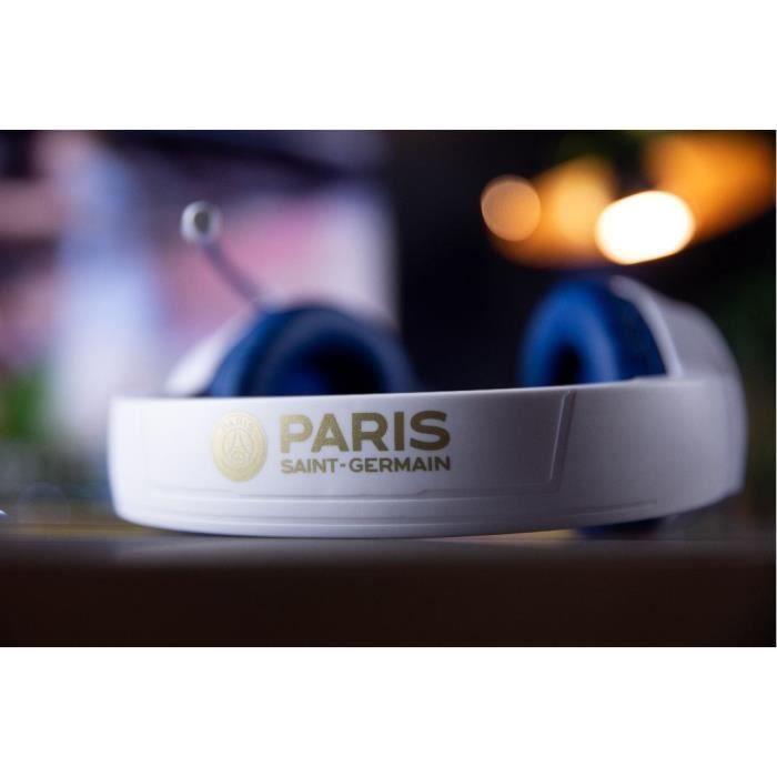 Wired Gaming Headset - KONIX - PC, PS4, PS5, Switch, Xbox - 45° Microphone - 1.5 m Cable - White and Blue