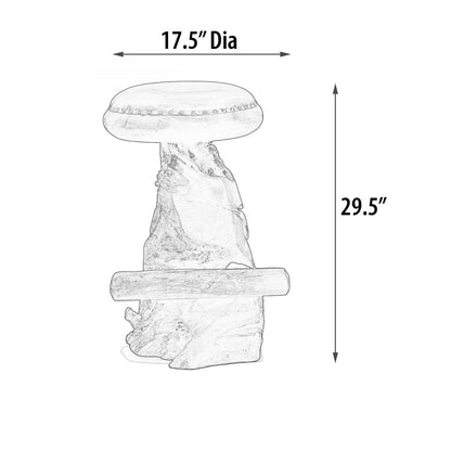 Old Growth Teak Root Bar Stool