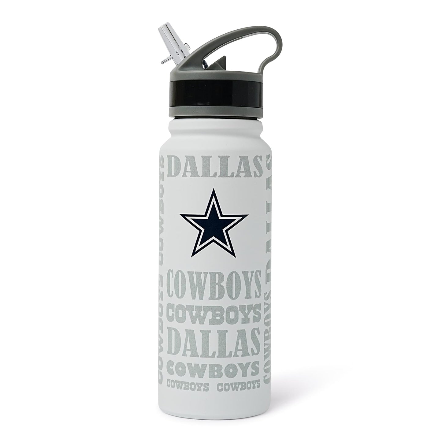 Dallas Cowboys Replay 25-Ounce Stainless Steel Flip-Top NFL Water Bottle