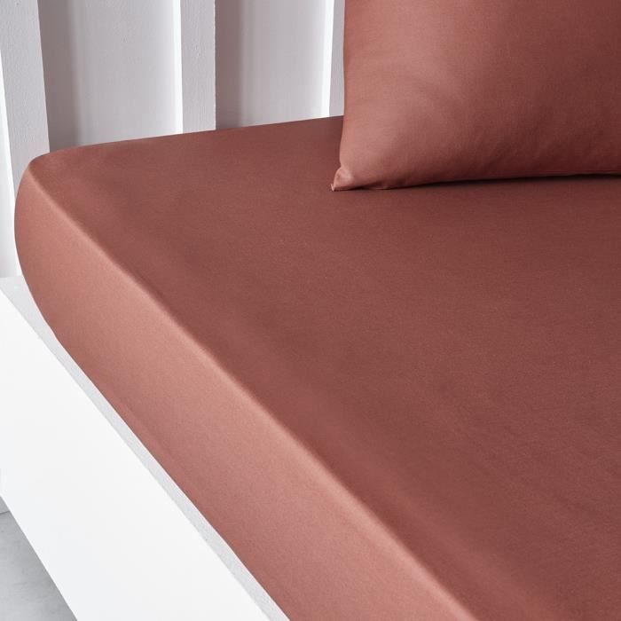 TODAY ESSENTIAL TODAY CHARD - 90 x 190 cm - 1 person - 100% UNA COTTON - TERRACOTTA