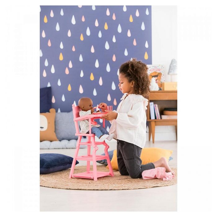 Corolle - High pink chair - Meal accessory - For Poupon 36 and 42 cm - 3 years old