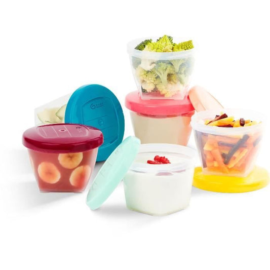 BABYMOOV Babybols Kit M - 6 x 180 ml - Hermetic storage jars