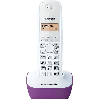 Panasonic KX-TG1611FRF Solo Cordless Telephone Answering Machine White Purple