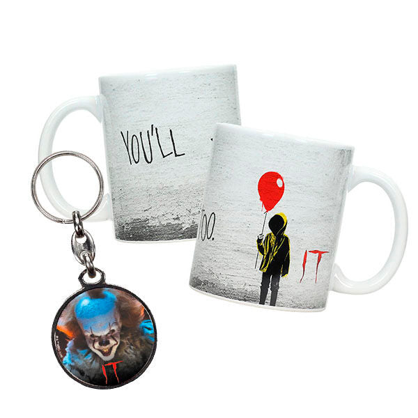 IT Pennywise Mug + Metal keychain