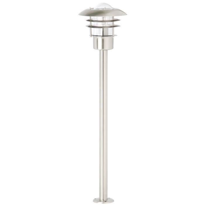 TERRENCE H90cm outdoor bollard - BRILLIANT - Steel - 1 E27 bulb required