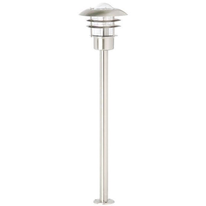 TERRENCE H90cm outdoor bollard - BRILLIANT - Steel - 1 E27 bulb required