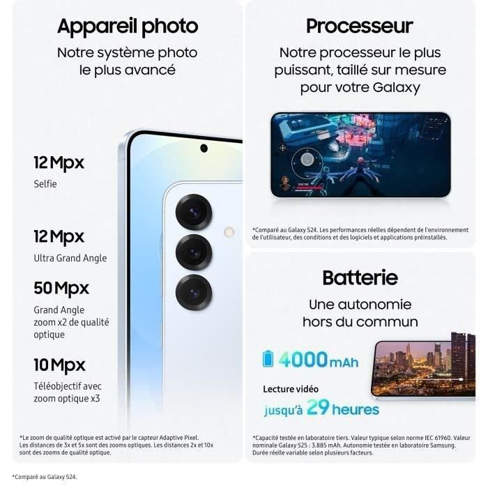 SAMSUNG Galaxy S25 AI Smartphone 128 GB Gray