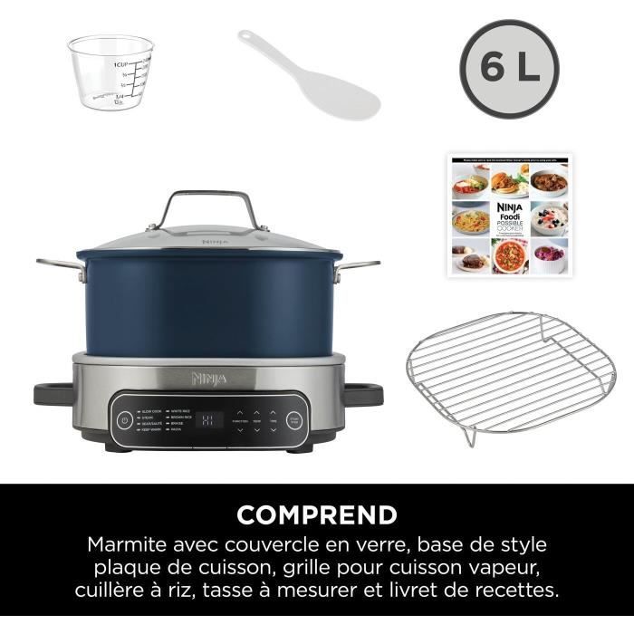NINJA Slow Cooker - PossibleCooker Foodi MC1101EU - 6L Capacity - Up to 6 People - 8 Cooking Programs