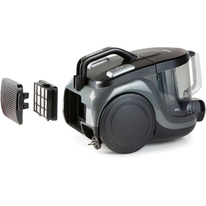 Domo do7295S - Bag without bag without bag - Cyclonic system - New Deep Clean brush - Pousing tank 2.5L