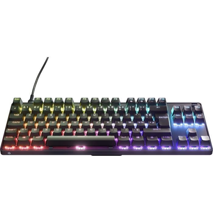 Gaming Keyboard - AZERTY - STEELSERIES - Apex 9 TKL FR - Without Numeric Keypad - Backlit - Black