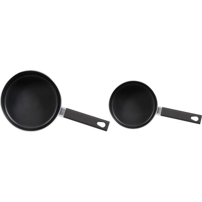 Set of 2 saucepans - LIVOO - MEP154N - Non-stick without PFOA or PFOS - Silicone handle - All hobs including induction