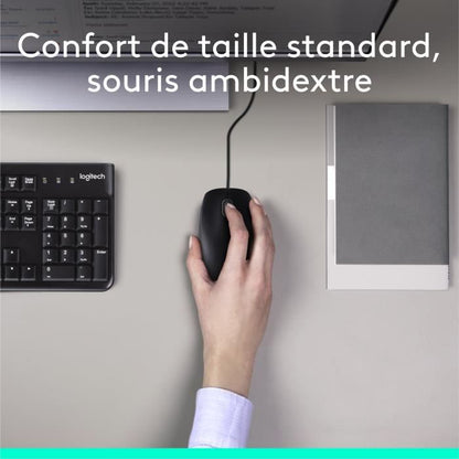 LOGITECH Wired Keyboard and Mouse Pack - MK120