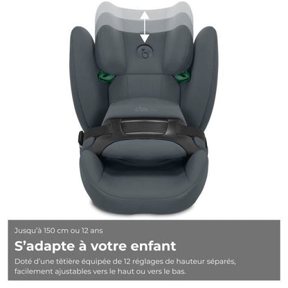 CBX BY CYBEX - Car seat Gr. 1/2/3 Pallas B i-Size Cobblestone Grey-Dark Gray - Gray