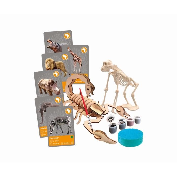 CLEMENTONI - Animals Planet Reality - Scientific box - Scientific experiments and virtual activities - Molds, paints,