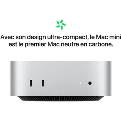 Apple - Mac mini (2024) Apple M4 chip - 24GB RAM - 512GB SSD storage - 10-core CPU 10-core GPU - Silver