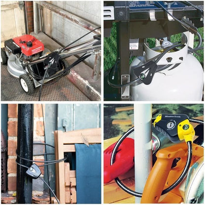 Anti-theft - MASTER LOCK - Python 8433EURD - Adjustable length from 30 cm to 1.8 m - Twisted steel - Black