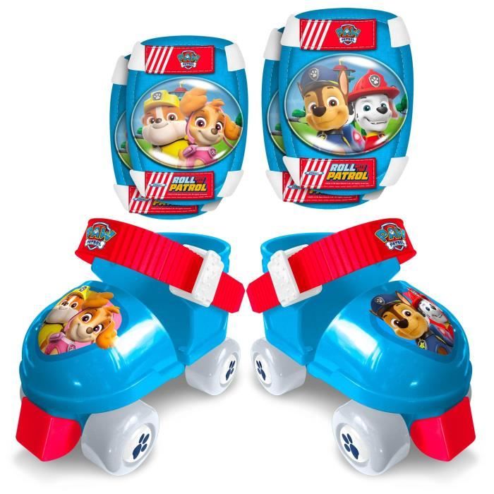 Roller skates and elbow/knee pads set - adjustable from 23 to 27 - PAT PATROUILLE - PA450035