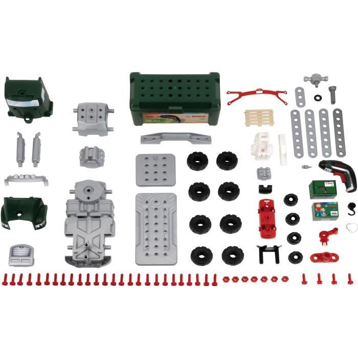 DIY toy - KLEIN - Bosch DIY truck to assemble/disassemble - Construction set with more than 80 pieces.