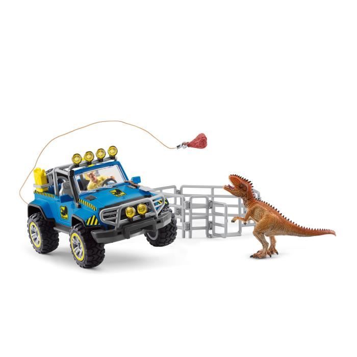 Schleich - All -terrain car with outpost Dino - 41464