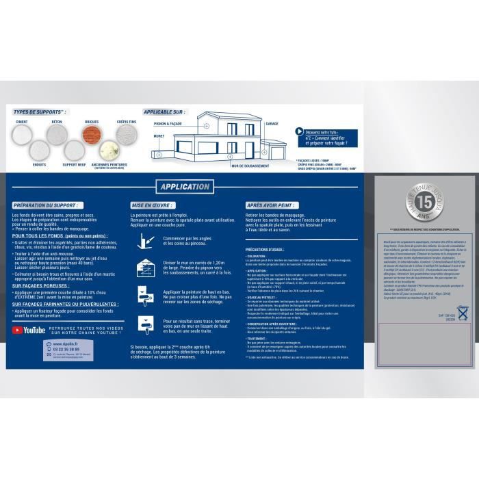 RIPOLIN EXTREME PROTECTION FACADE STONE TONE Matte 10 L