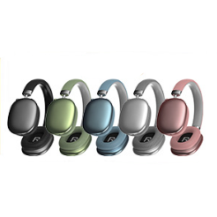 Color: PINK - SoundXT Metallic Headphones with Advanced Noise Cancellation