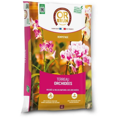 Orchid soil - BROWN GOLD - OBRTORC6U - 6L - Promotes growth