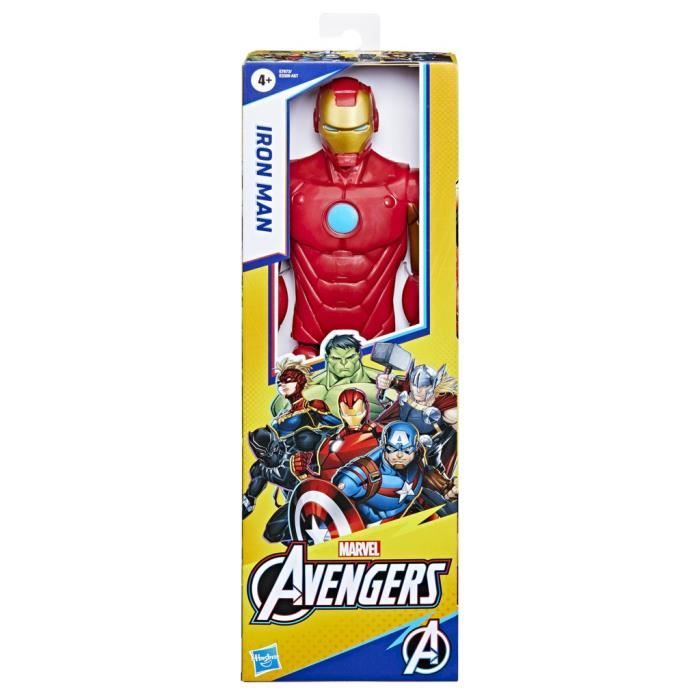 Iron Man 30 cm Action Figure, Avengers Titan Hero Series Toy for Kids Ages 4 and Up, Marvel