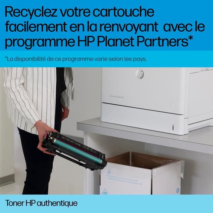HP 212A Yellow Original Toner Cartridge (W2122A) for HP Color LaserJet Enterprise M555 / M554 / M578
