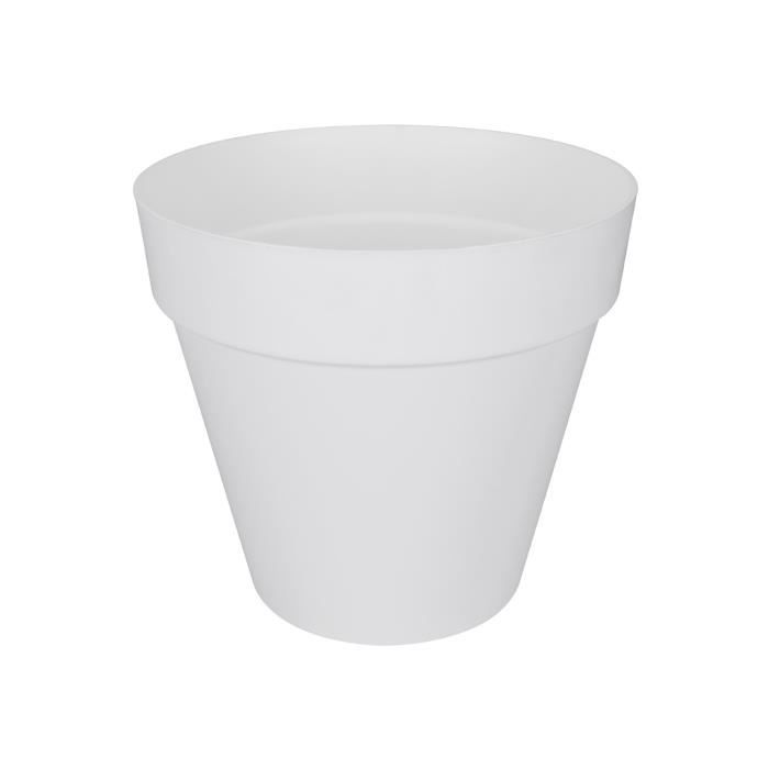 Elho Round flower pot with Urban loft wheels - Ø 40 cm - White