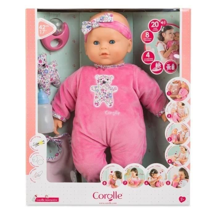 Large interactive Lucille baby doll - COROLLE - Mon Grand Poupon - 42cm - From 2 years old