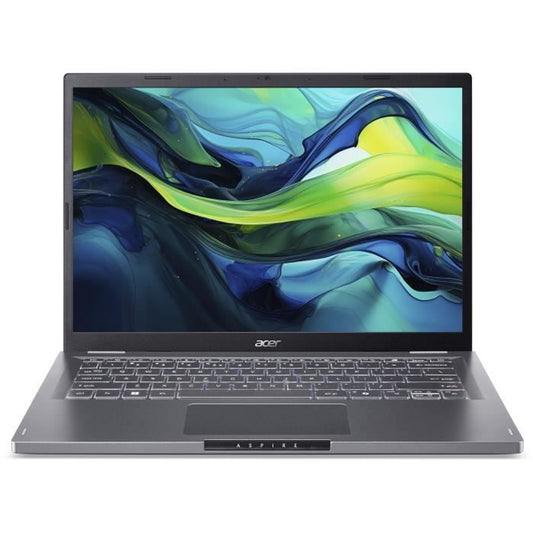 ACER Aspire A14-51M-51KY Laptop PC - Without Windows - 14'' WUXGA IPS - Intel Core 5 120U - Intel Iris Xe - 16GB RAM - 1TB SSD - AZERTY
