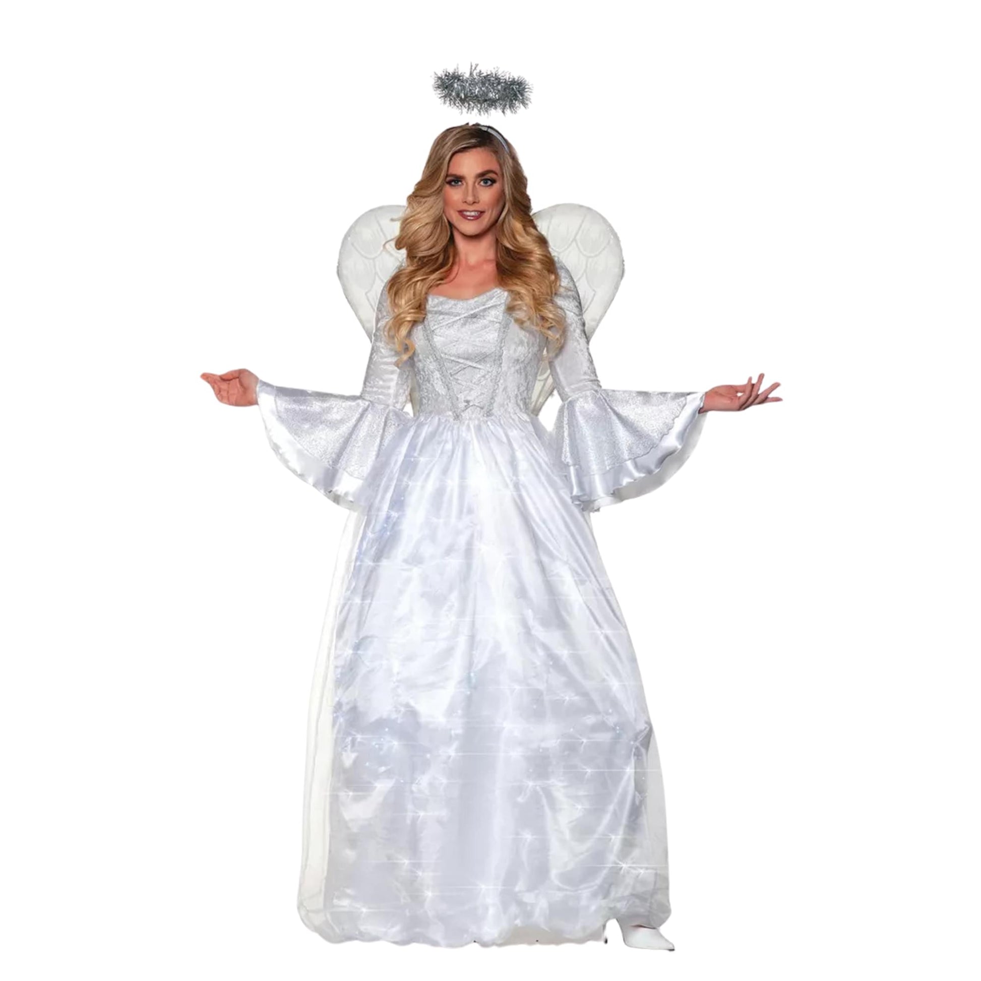 Heavenly Angel Adult Light Up Costume | Large