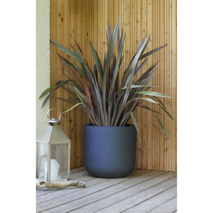 EDA Plastic - Round pot 50 cm Graphit'up - 67 L - Anthracite gray