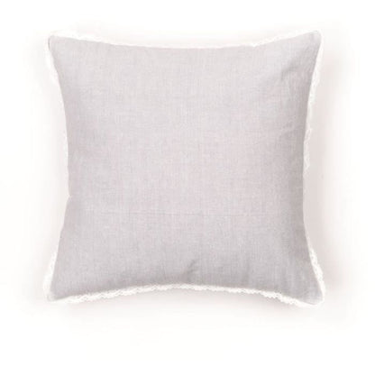 Cushion - TODAY - CHARME - Chambray x Dentelle Capucine - 40 x 40 cm