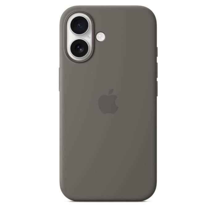 APPLE iPhone 16 - Silicone Case with MagSafe - Stone Gray