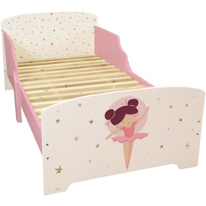 Bed with slatted box spring - ballerina dancer - fun house - 140 x 70 cm