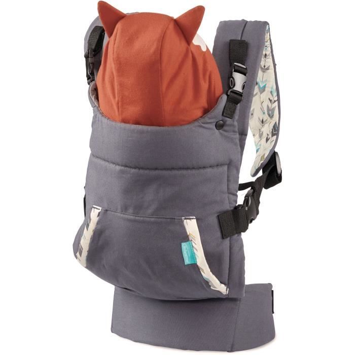 INFANTINO Cuddle Up Fox Baby Carrier - 2 modes: ventral facing and dorsal