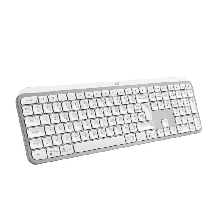 Keyboard - Wireless - Logitech - MX Keys S - Backlit - AZERTY - White