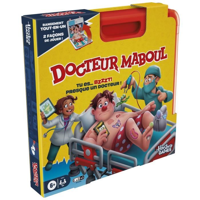 Dr. Maboul, Electronic Board Game with All-in-One Carrying Case, 2 Ways to Play, 1+ Players, 10 Minutes,
