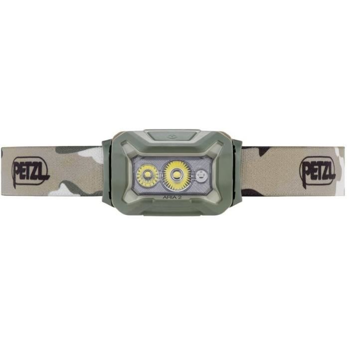 PETZL ARIA 2 Waterproof Headlamp 450 lumens 3 batteries included Camo