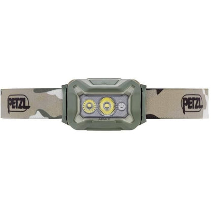 PETZL ARIA 2 Waterproof Headlamp 450 lumens 3 batteries included Camo
