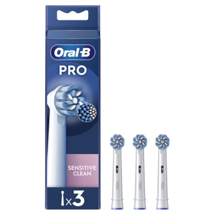 Oral-B Pro Sensitive Clean Toothbrush Heads, Pack of 3 Units